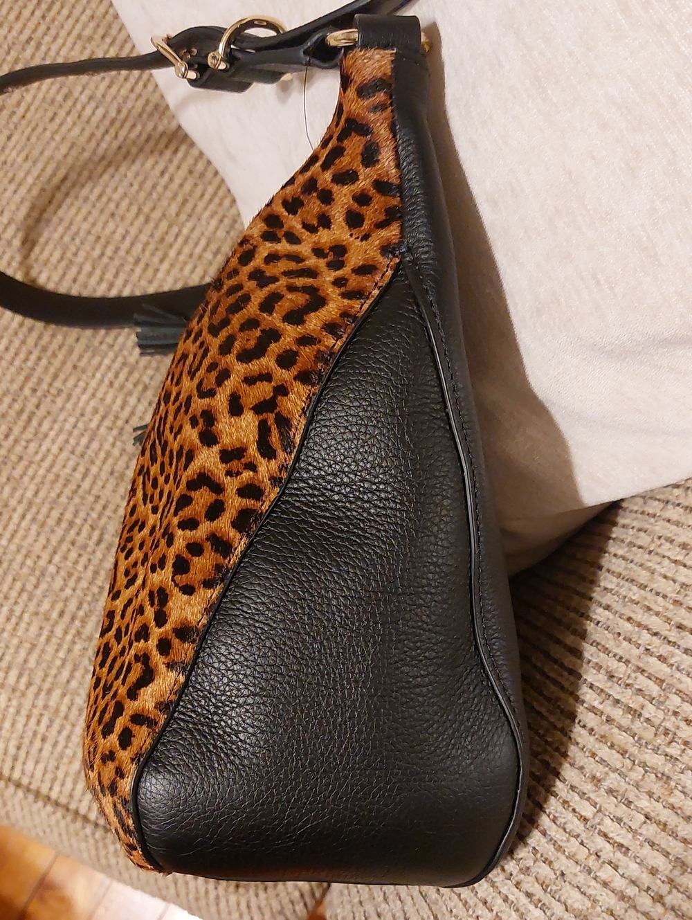 NWT Talbots Cheetah Print Leather Bag - Picture 8 of 15